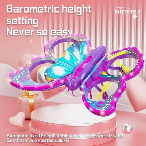 New V40 Glitter Butterfly Remote Control Aircraft 2.4GHz Gra