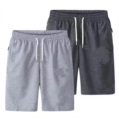 Cargo Shorts Elastic Waist Thin Loose Pockets Outwear Keep C