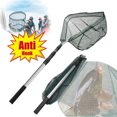 Fishing Landing Net Aluminum Alloy Durable Telescoping Exten