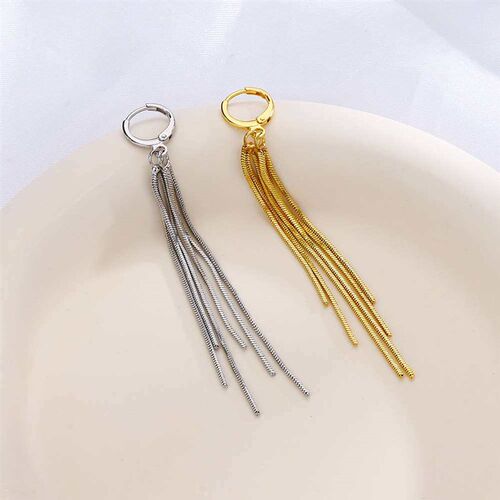 Elegant Light Luxury Long Chain Ear Buckle Elegant Simple Sn