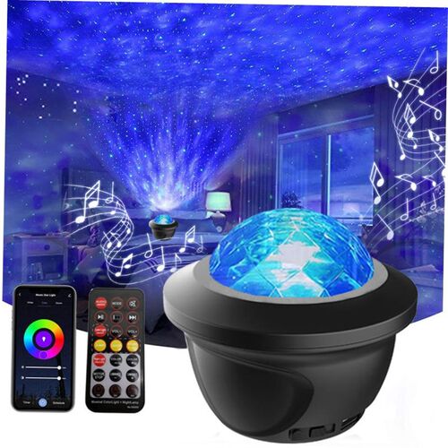 LED Star Galaxy Projector Starry Sky Night Light Built-in Bl