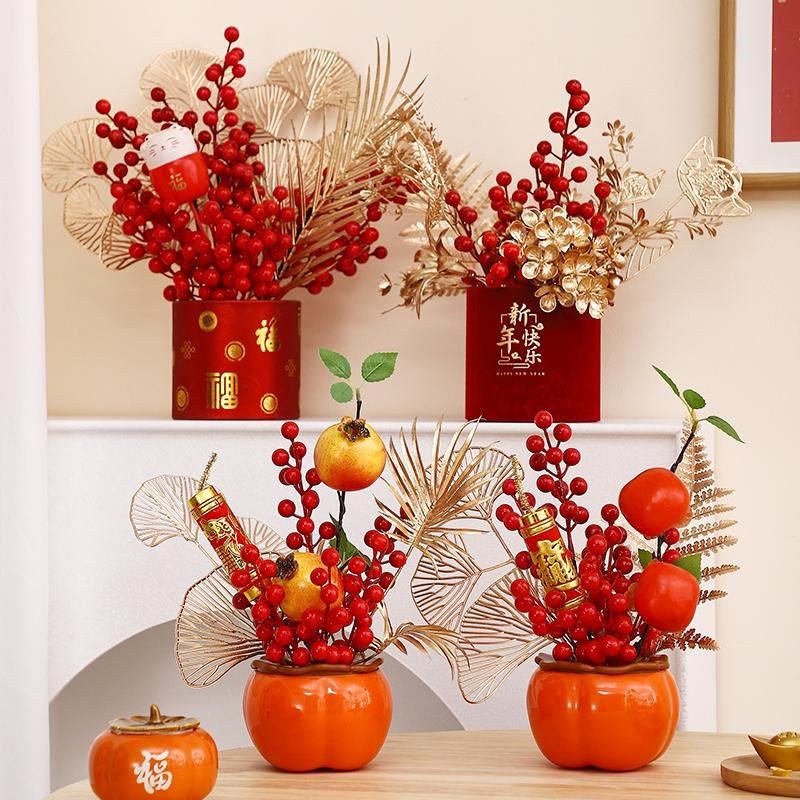 新年装饰客厅创意过年摆件挂件蛇年春节布置生肖挂饰年货福桶20,家居饰品,桌面摆件,淘宝优惠券,粉丝福利购,淘宝优惠卷