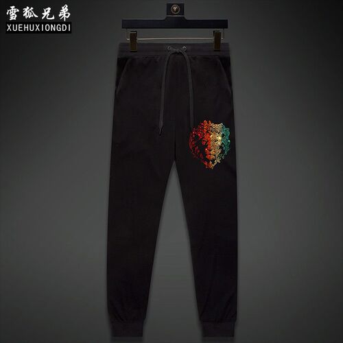 Snow Fox Brs Pants Casual All-match Hot Drilling Lion Head S