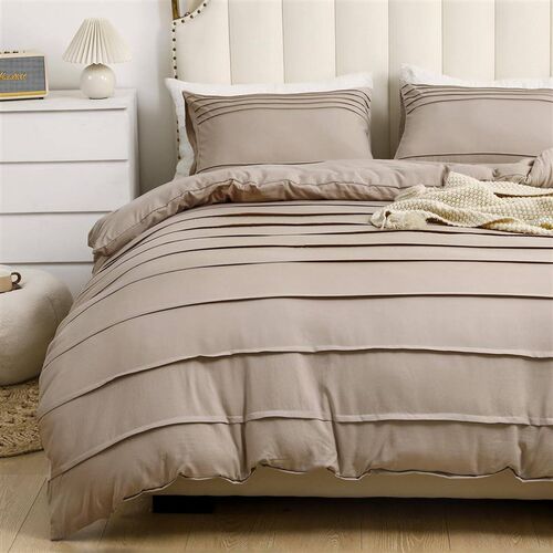 5-color Temu Stripe Solid lor Special Embroidered Quilt Set
