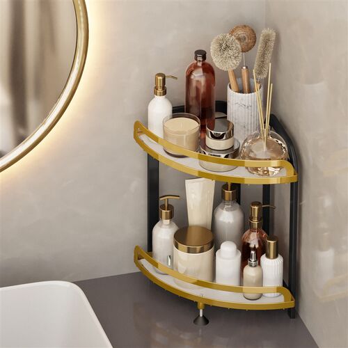 Kitchen And Bathroom Storage Rack Countertop Corner Triangle
