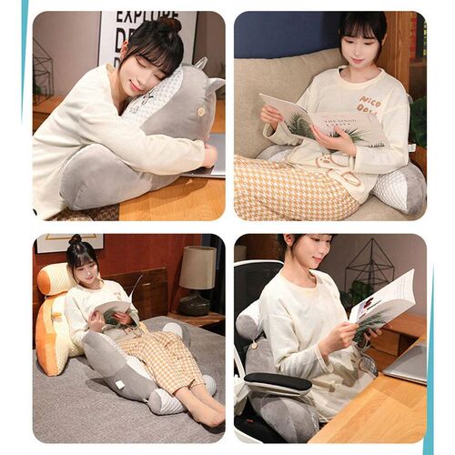 Sofa Throw Pillows Triangular Reading Pillow Bedside Soft La