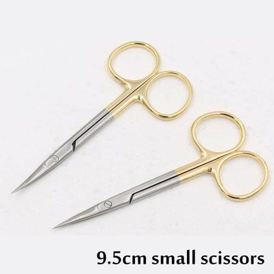 9.5CM Ordinary cheap medical surgical eye scissors beauty s