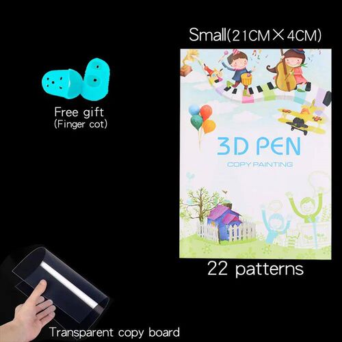 3D Printing Pen Drawing Book Reusable Colorful 22/40 Pattern