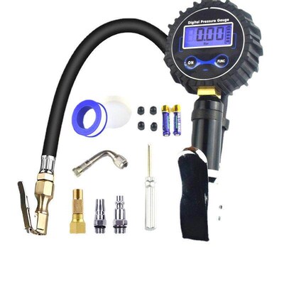 Tire Pressure Gauge 200psi Glow in The Dark 4 Valve 4 Valve