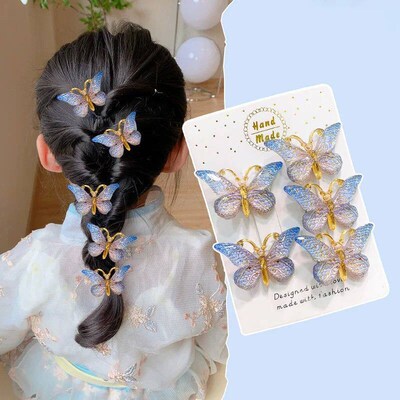 PCS Sweet Stereoscopic Color Gradient Cute Baby Hairpins