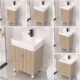 Wooden Bathroom Cabinet Small Floor Solid Toilet Apartment