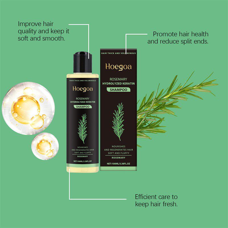 HOEGOA Rosemary Thickening Shampoo - Herbal Essence Nourishi - 实物图