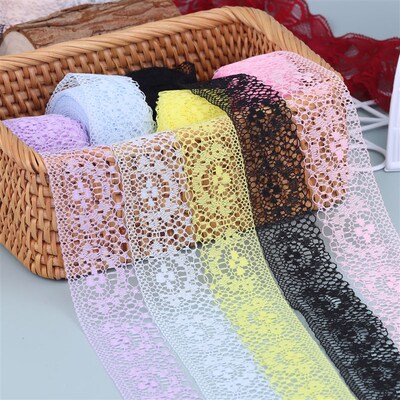 10yards Lace Ribbon Bilateral Handicrafts Embroidered Lace F