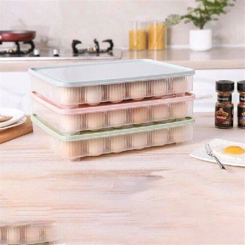 24 Grid Egg Grid Tray Kitchen Dustproof Food Sealed Storage