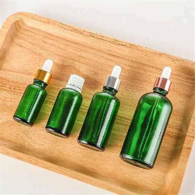 30PCS 5ml 10ml 15ml 20ml 30ml 50ml 100ml Green Glass