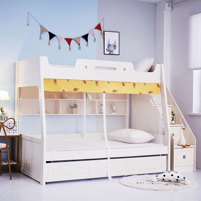 子母上下床蚊帐儿童房高低床家用202新款防蚊柜梯形不挡书架文帐,床上用品,蚊帐,淘宝优惠券,粉丝福利购,淘宝优惠卷