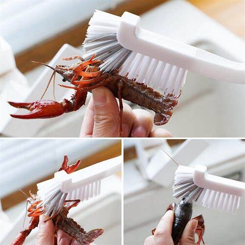 Japanese-style cup brush, kitchen crayfish brush, abalone cl