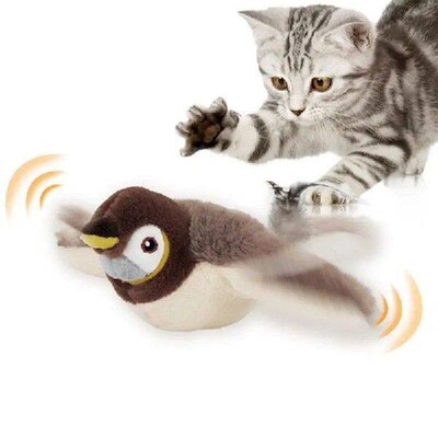 Flying Bird Cat Toy Interactive Cat Toys Rechargeable