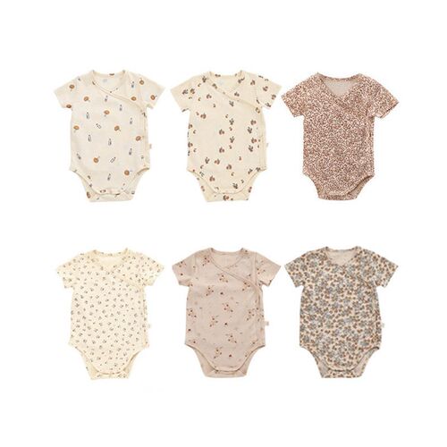Ins Style Infant Short-sleeved Jetsuit Wrap Fart Clothes Men
