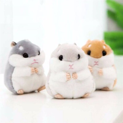 Kids Toy Birthday Gifts Key Chain Hamster Animal Bag Pendant
