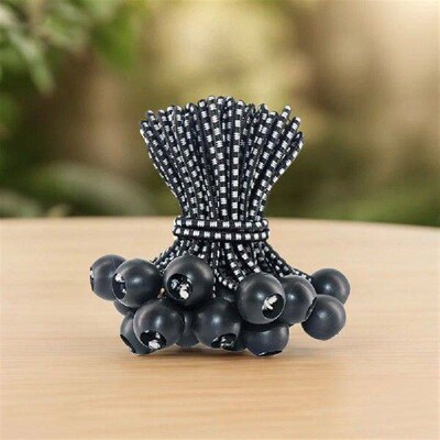 50Pcs Ball Bungee Cords with Elastic String Fixed Boat Pole