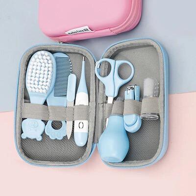 8PCS Baby Healthcare and Grooming Kit Baby Safety Set with