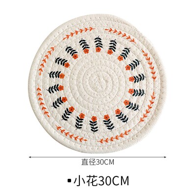 Nordic Style Cotton Weaved Heat Insulation MatHome Dining Ma