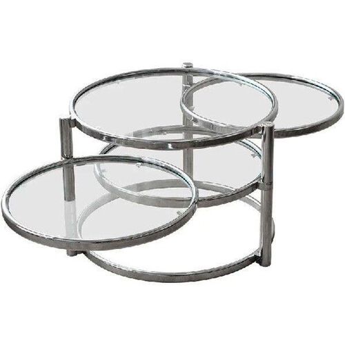 Coffee Table Household Stainless Steel Tea Table Light