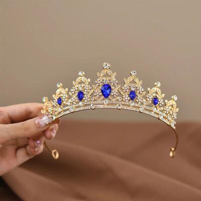 Childrens Princess Crown Crystal Tiara Girls Hair Accessori