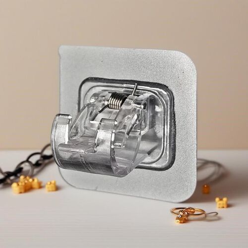Curtain rod hooks, towel bar clips, no-drill curtain rod bra