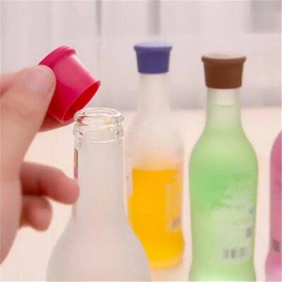 1-10pcs Flexible Silicone Beer Cork Cocktail Glass Bottle