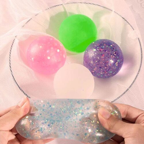 Maltose Squishy Stress Relief Toy: Frosted Transparent Pearl