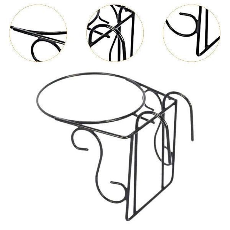 Railing Flower Pot Holder Versatile Fence Shelf Container - 实物图