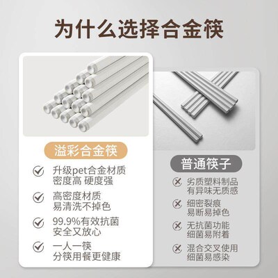 Antibacterial Restaurant-Grade Plastic Chopsticks for Home U