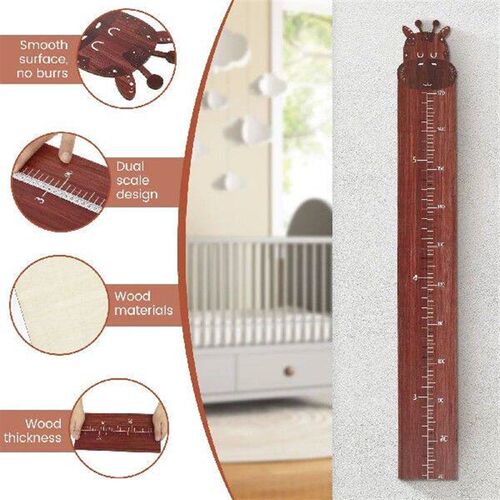 Wooden Growth Chart Cute Cartoon Wood Height Chart with