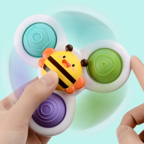3Pcs/Set Baby Bath Toys Funny Bathing Sucker Spinner Suction