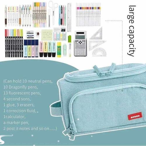 Super Big Cute Pencil Case Pencil Box Storage Bag Large Capa