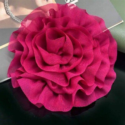 New DIY Flower Patch Organza 18cm Chest Flower Handmade