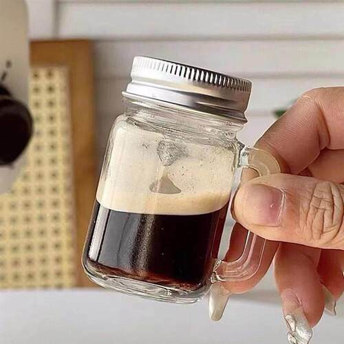 Mini Mason Jar For Jam Honey Portable Leakproof Coffee Milk