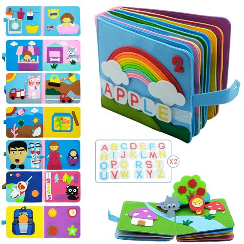Baby Cloth Books Toddler Basic Life Skill Early Learning Edu