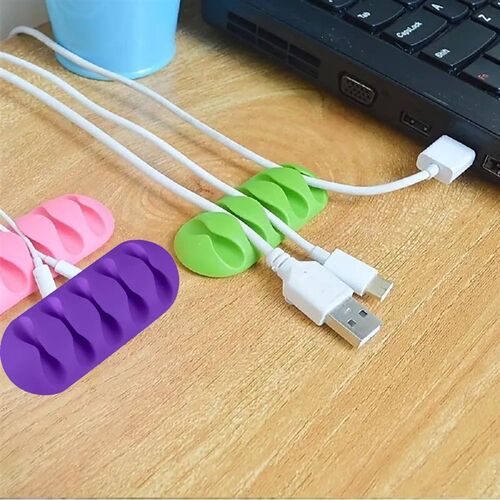 Silicone Cable Organizer USB Data Cable Winder Flexible Cabl