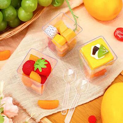500 Pcs Mini Ice Cream Spoon Plastic Disposable Wood Dessert