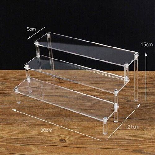 Clear Acrylic Display Stand For Figures Cupcake Shelf