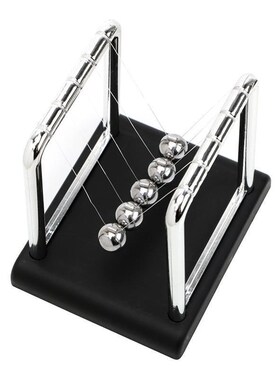 Newtons Cradle Desk Table Decor Metal Pendulum Ball Newton