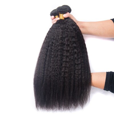Real Hair Curtains Kinky Straight Hair Bundles African Fashi