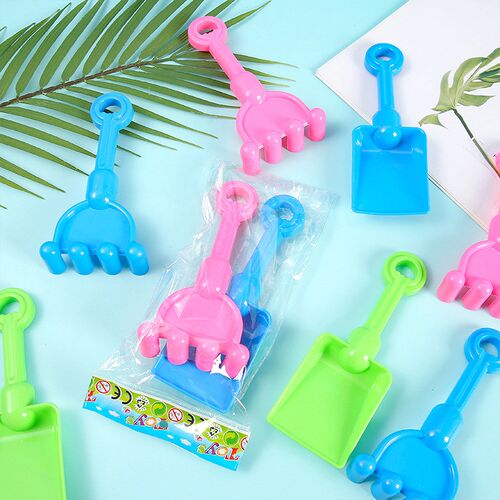 Kids Plastic Beach Toys Thickened Sand Digging Shovel Rake T