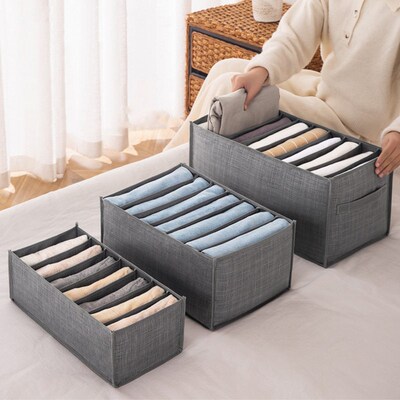 Closet Organizer Drawer Divider Jeans Sweater Clothes Storag