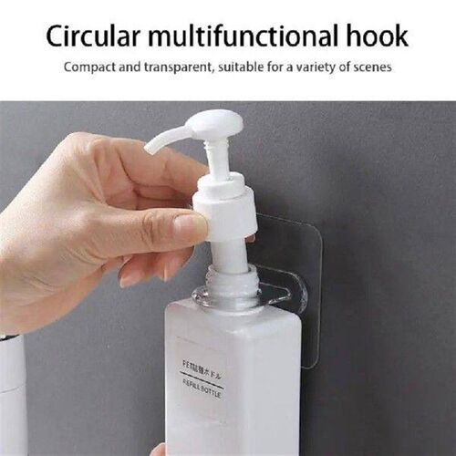 Wall Mounted Self-Adhesive Shampoo Bottle Shelf Liquid Soap