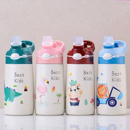 400ML Children Thermos Water Bottle Kids Thermos Mug Baby Du