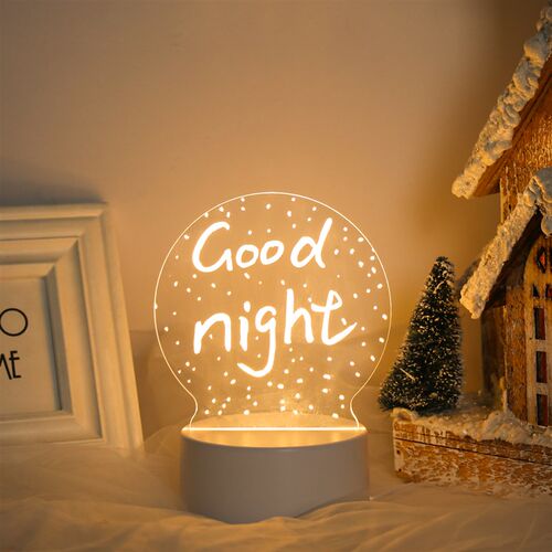 Note Board Creative USB Led Night Light Valentines Day Gift